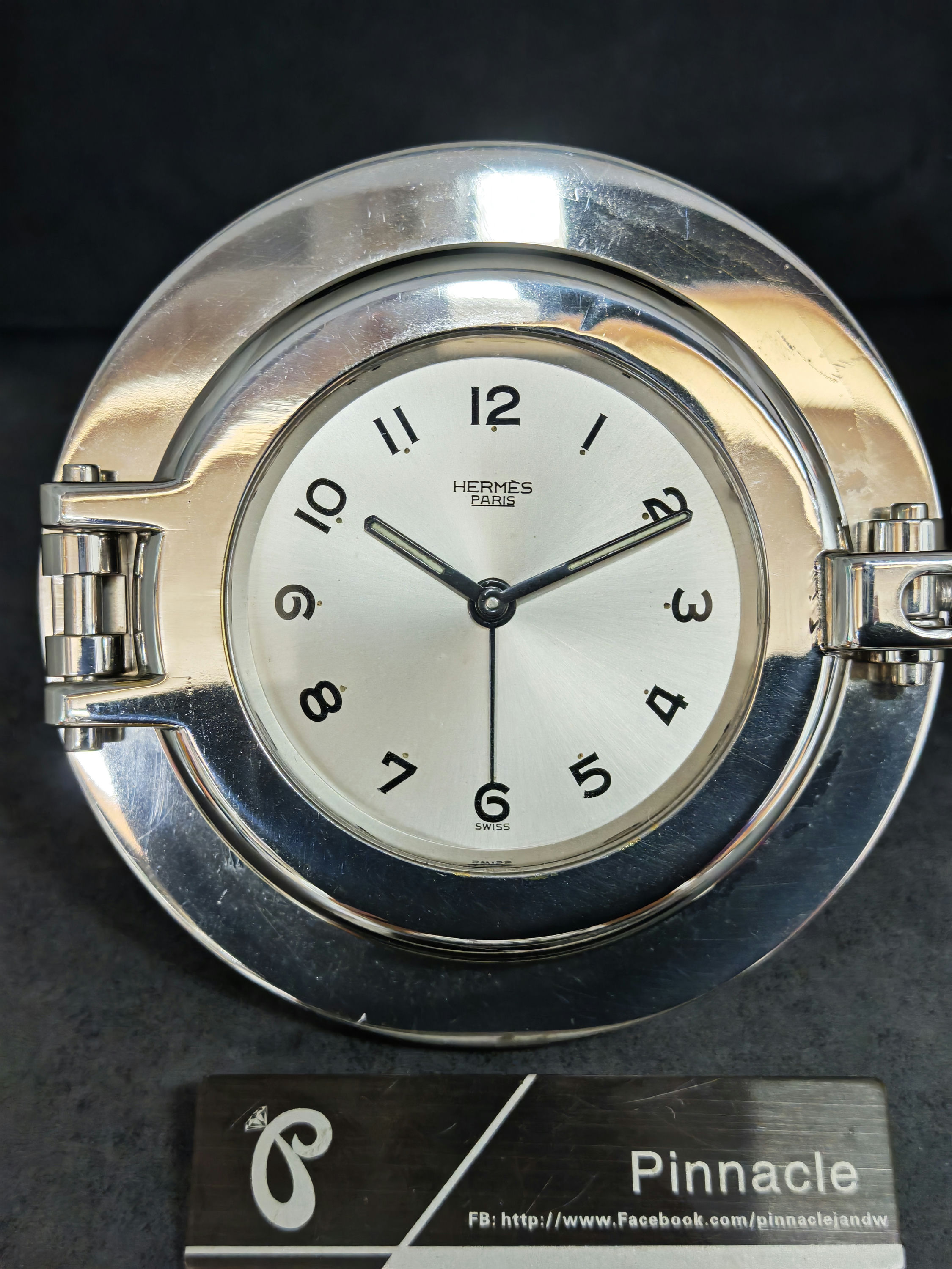 HERMES 8 DAYS PORT HOLE CLOCK 名鐘