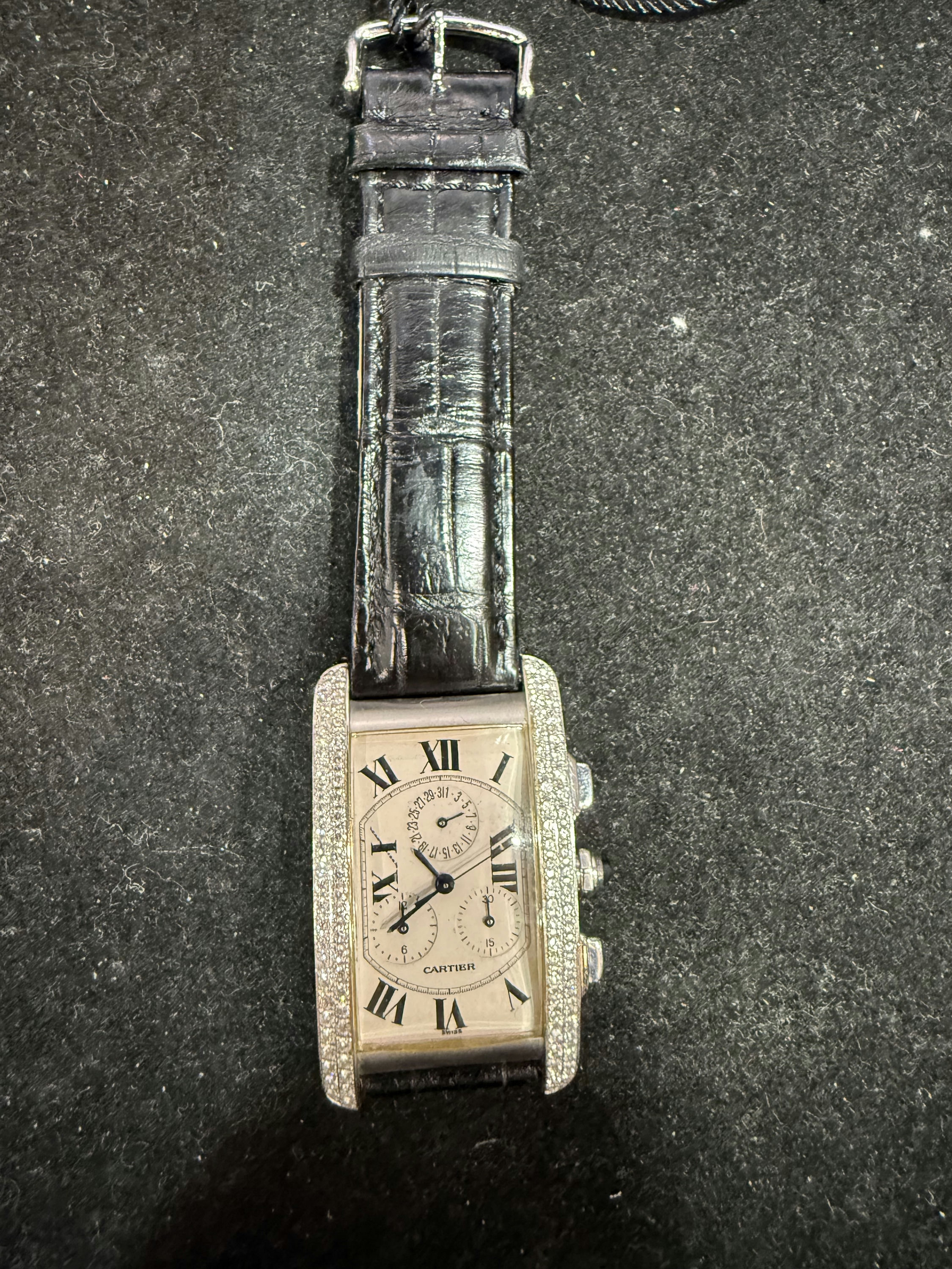 CARTIER TANK AMERICAN 00825752 Pre-owned Watch