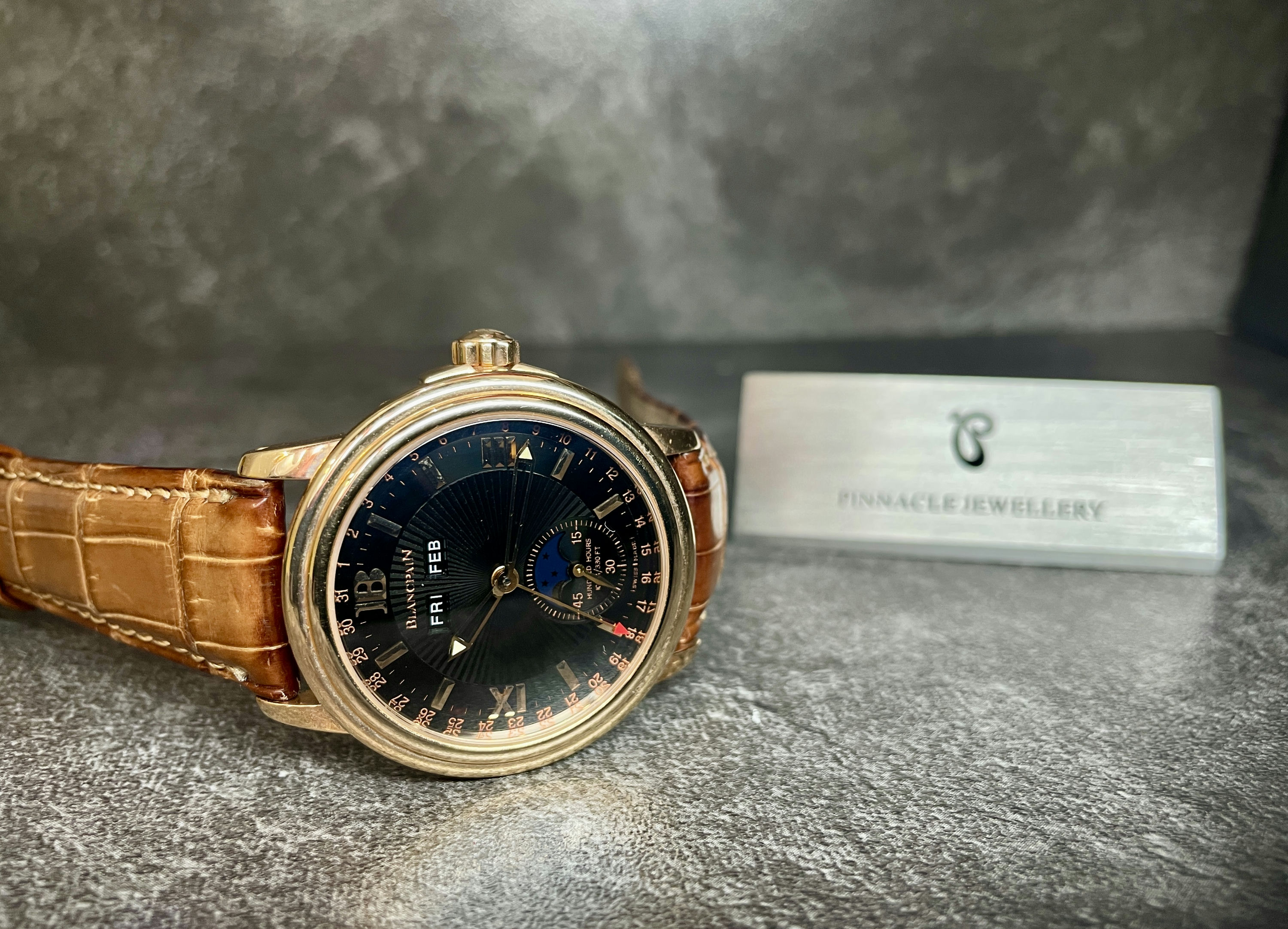 BLANCPAIN Léman Moonphase 2763-3630-53 Pre-owned Watch