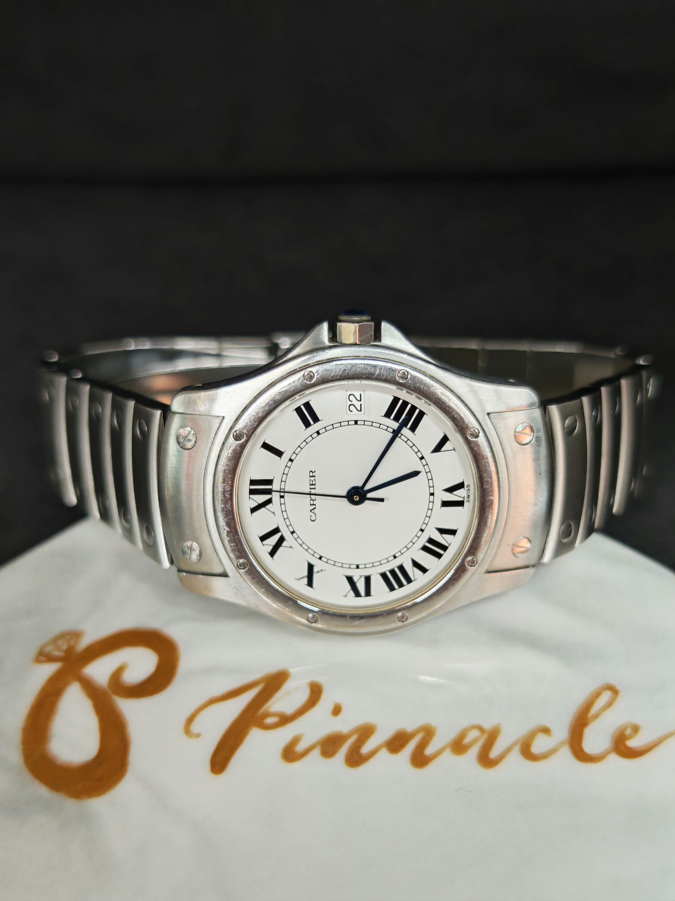 CARTIER Santos Ronde 山度士 Ronde 銀白色 Pre-owned Watch